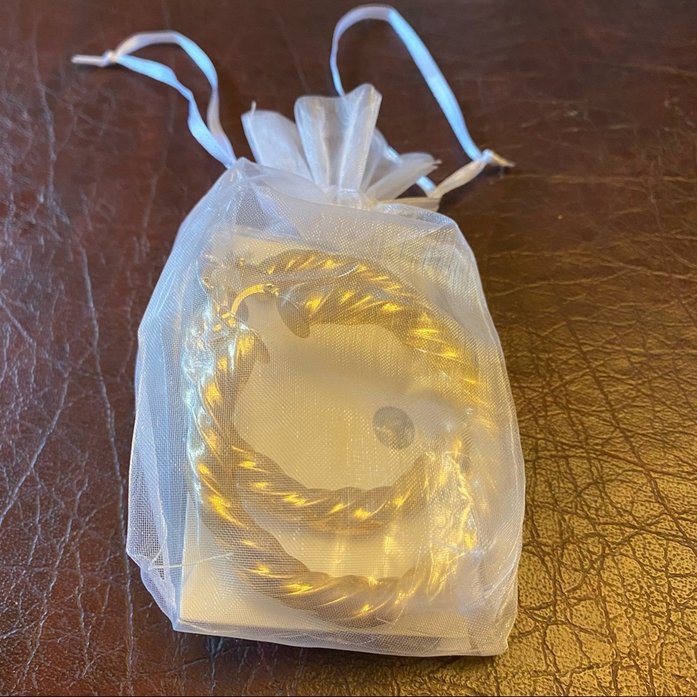 Golden Twist hoop earring NWT
